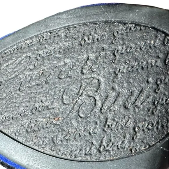 Gianni size 8  Bini Blue Peep-Toe platform stiletto black studded Heels - Picture 10 of 11